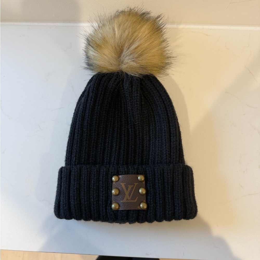 Hat made from real Louis Vuitton leather